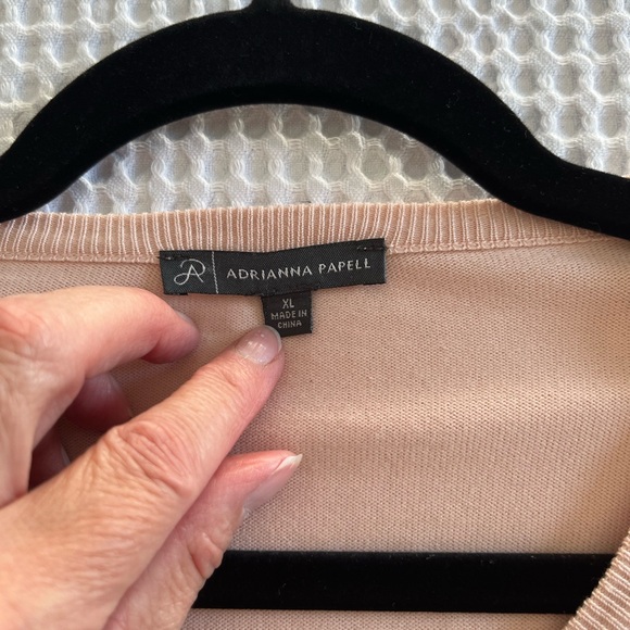 Adrianna Papell blush pink sweater - Picture 3 of 6